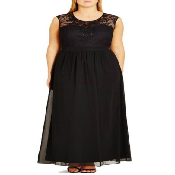 Beaded Lace Maxi Dress - Picture 3 of 6